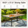 Argyri 6 - Person Metal Patio Dining Set with Rectangular Table