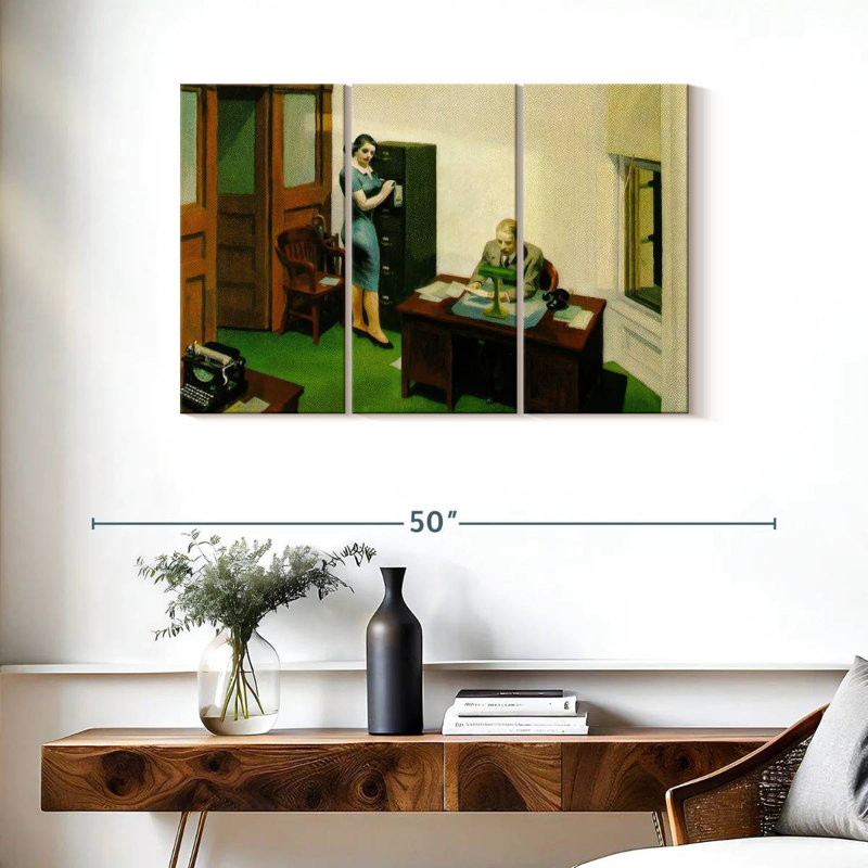 Leisha Office At Night, 24" H x 38" W