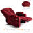 Fabric Electric Power Recliner Chair with Heat and Massage, USB Charge Ports, Extended Footrest-677501950