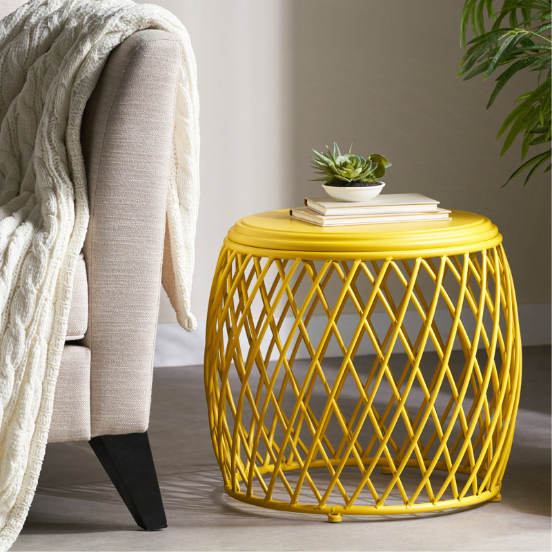 TABLE D'APPOINT 19,75 ALAMERAS, Jaune