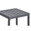Table de bout d'extérieur à structure en métal Tommy Hilfiger Monterey, bleu marine et gris foncé
