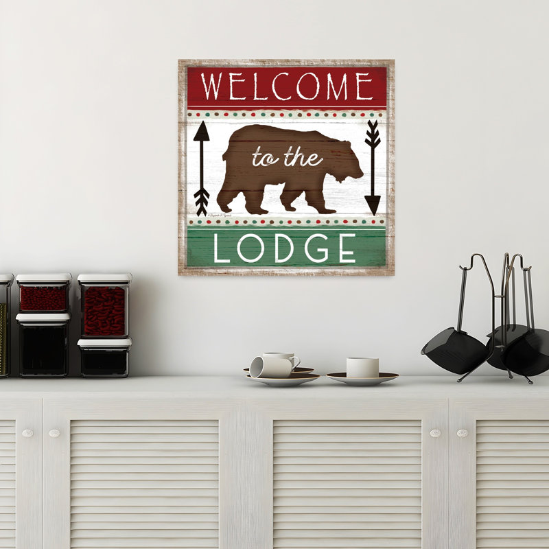 Welcome To The Lodge, H 18 po x l 18 po