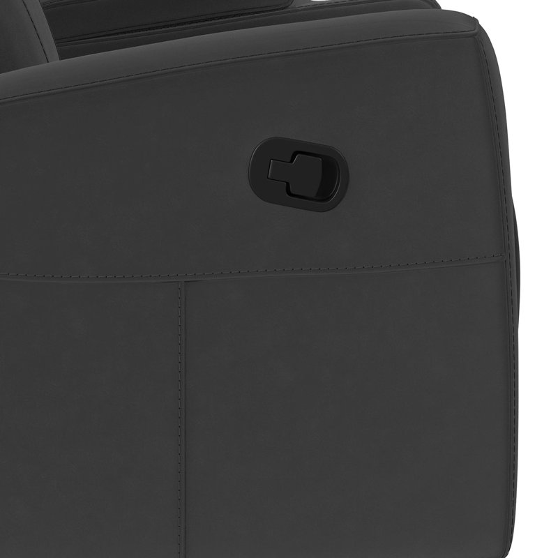 Causeuse inclinable Levarn, Gris anthracite foncé