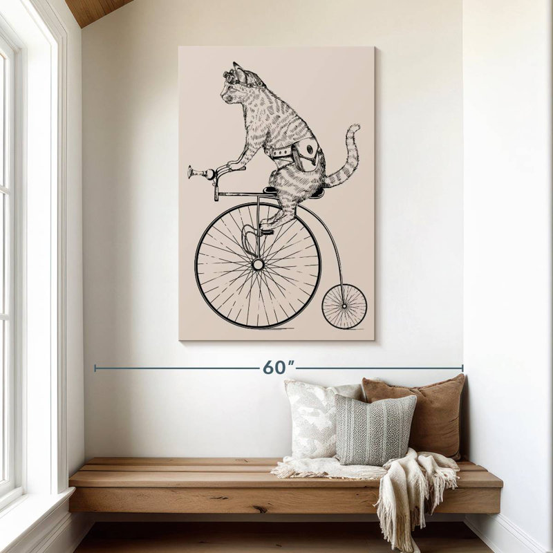 Mehar Steampunk Cat, 48" H x 32" W