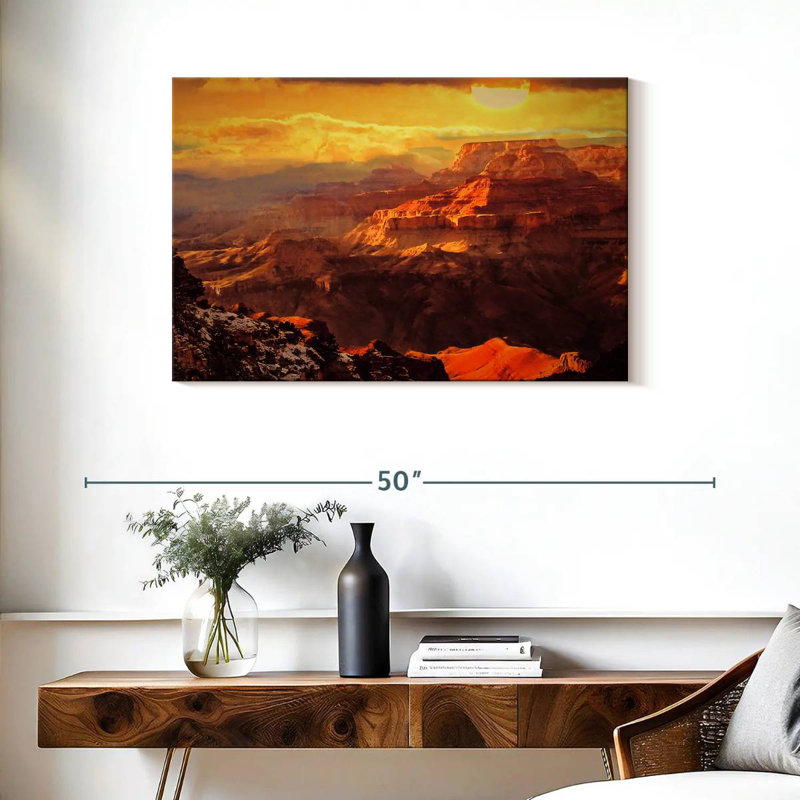 Alvord Breathtaking Canyon Sunset, 24" H x 36" W