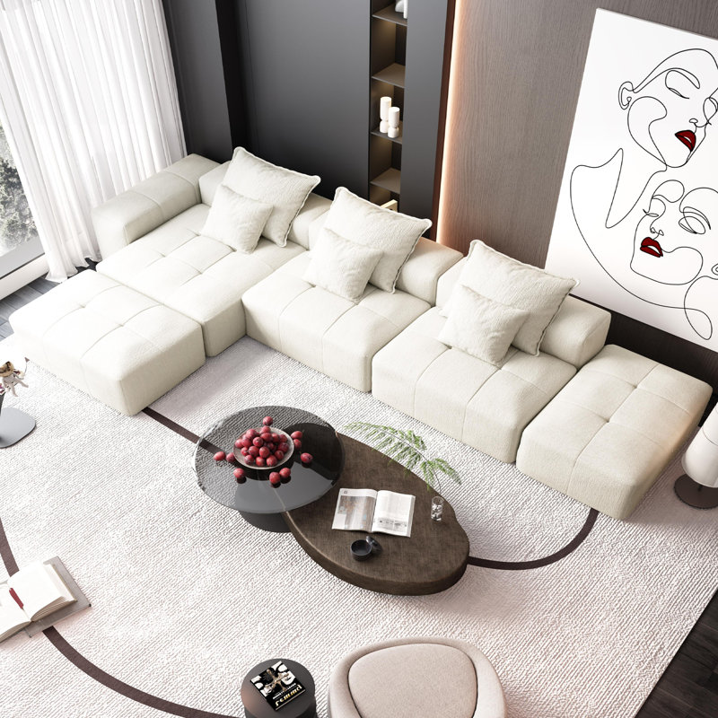 Canapé modulaire surdimensionné Modern, Beige