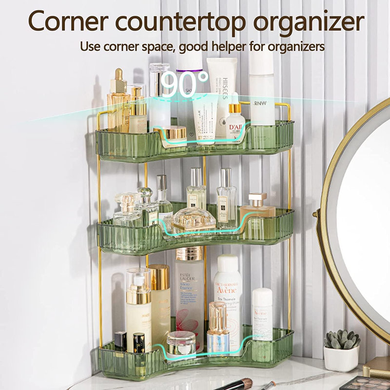 Bellay Acrylic Makeup Organiser, Green