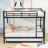 Full XL Over Queen Metal  Bunk Bed With Twin Size Trundle-2004408754