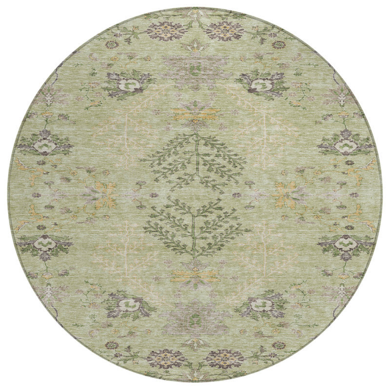 Tapis d'intérieur rond 8 pi
