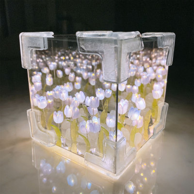 Diy Three-dimensional  Night Light Sea Of Flowers Package To Send Girlfriend Girlfriend Gift Need To Be Manually Made Non-finished Products