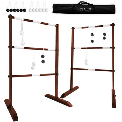 Wooden Ladder Ball Game Set