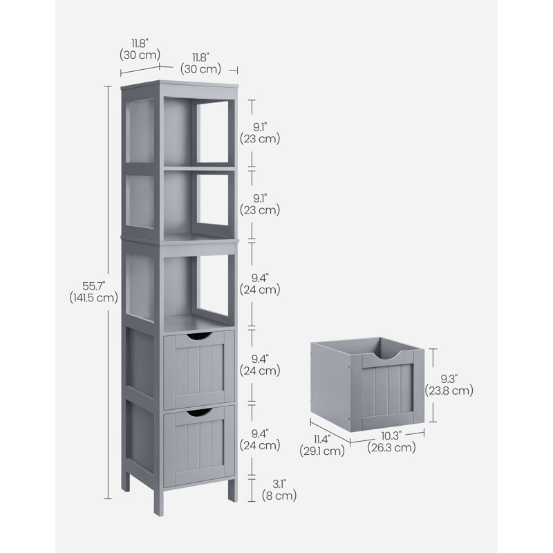 Minor Bathroom Cabinet, Grey