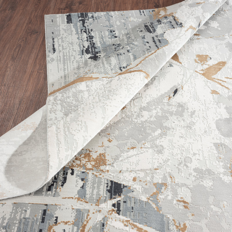 Tapis gris Bliss, Rectangle 2 pi x 3 pi