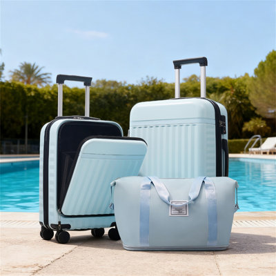 Front Opening Luggage Set 3 Piece