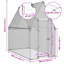 Cage à poulet en acier galvanisé argent 39,4 po x 74,8 po-1309022394