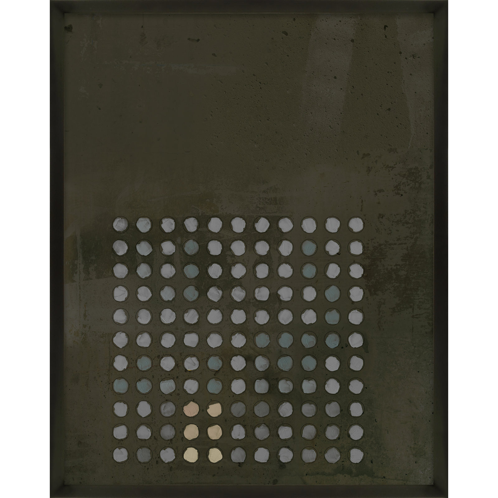 Circles in Squares "Circles in Squares 13" Print, Black, 20" H x 16" W x 1.25" D