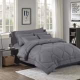  8 PCS Modern Comforter Set with Sheets All Season Bed in a Bag