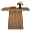 Square Wood Top Dining Table with Wood Base