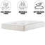 Orthopaedic Dual Season Winter Summer Tufted Mattress, 25cm/10 Inch Deep, Memory foam Winter side, Cooltocuh Cover both side, Reversible With Handle, Dual Sided Bed Mattress for Back Support & Pressure relief.-441076131