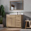 Meuble-lavabo simple avec plateau en quartz Disar-122120500-122120497