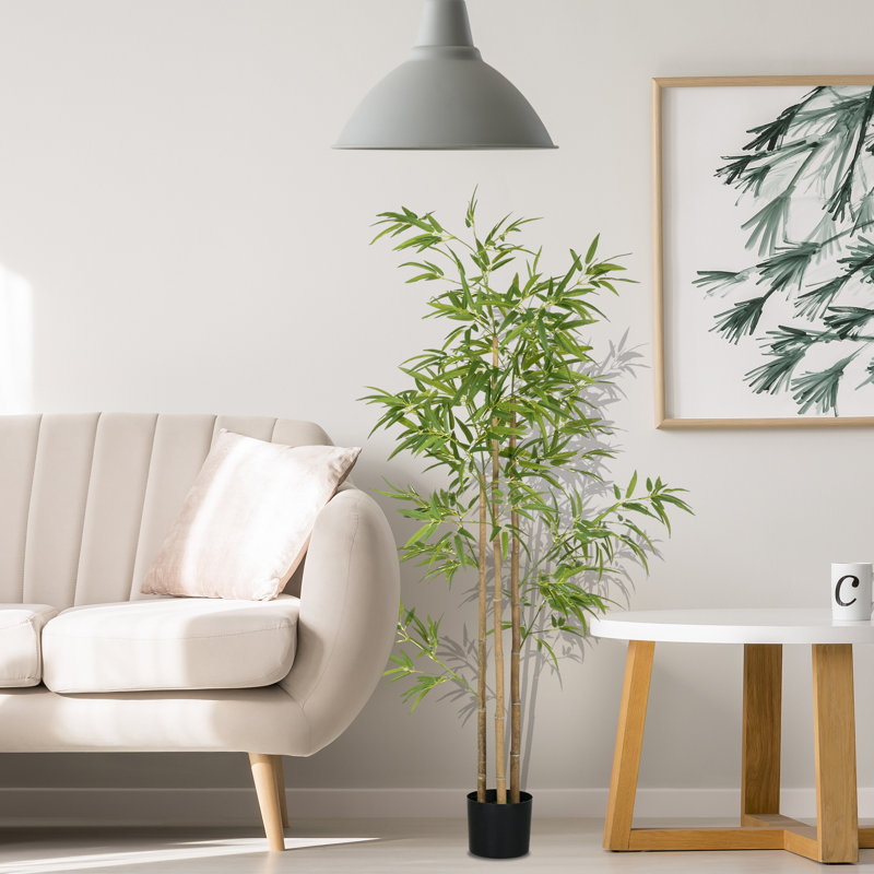 Faux bambou 70,75 po en pot