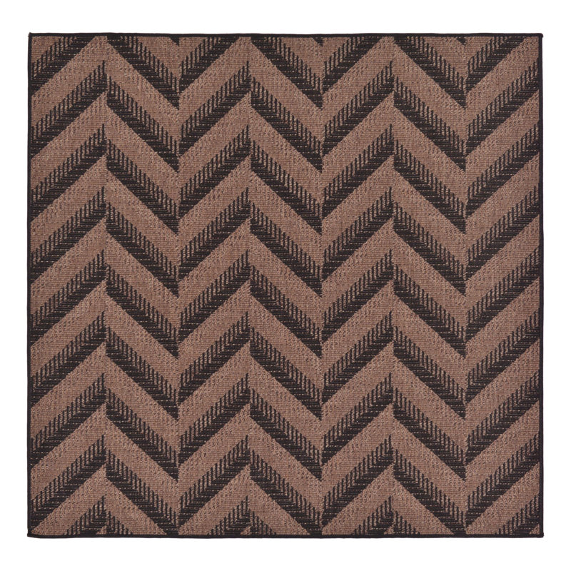 Haozhong Chevron Indoor / Outdoor Rug, Rectangle 4'1" x 6'1"