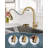 ARCORA Single Handle Stainless Steel Pull-Down Kitchen Faucet with Deckplate and Glass Rinser Combo-103615767