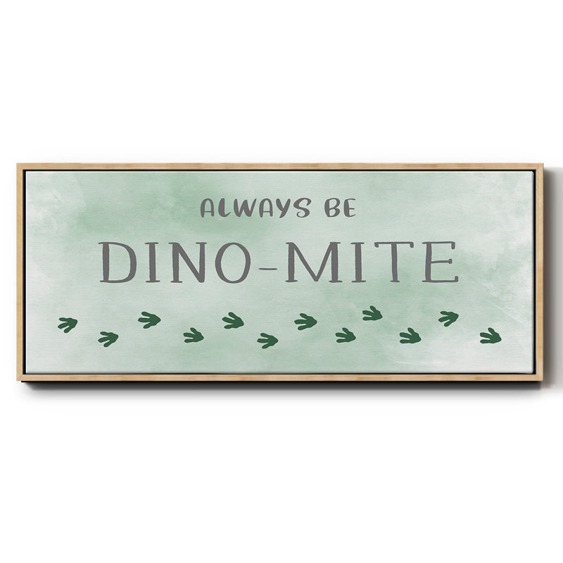 Dinomite - toile encadrée, H 24 po x l 60 po