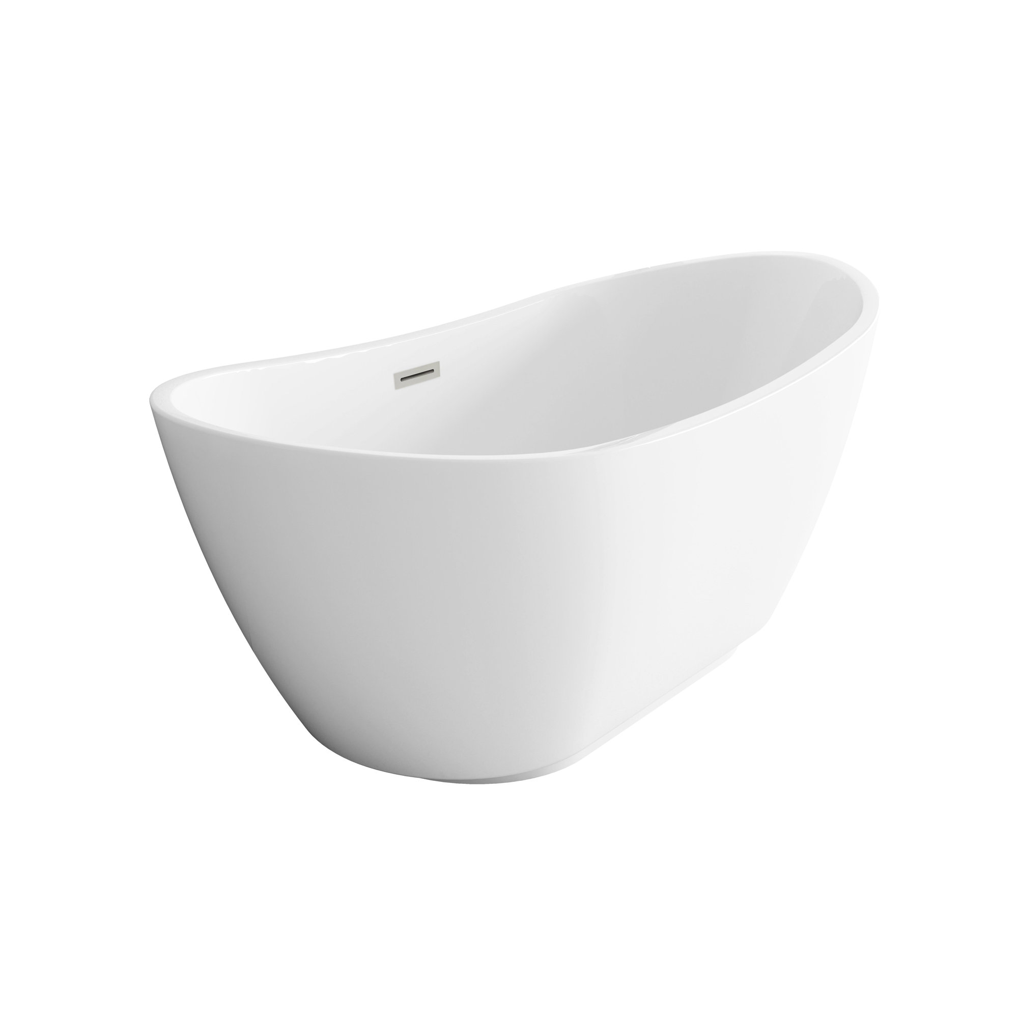 Labrusca 67'' Soaking Bathtub, Brushed Nickel