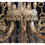 Lustre en cristal de roche empire russe clair, feuille d'or et plaque d'or-91897795-91897799-131071932