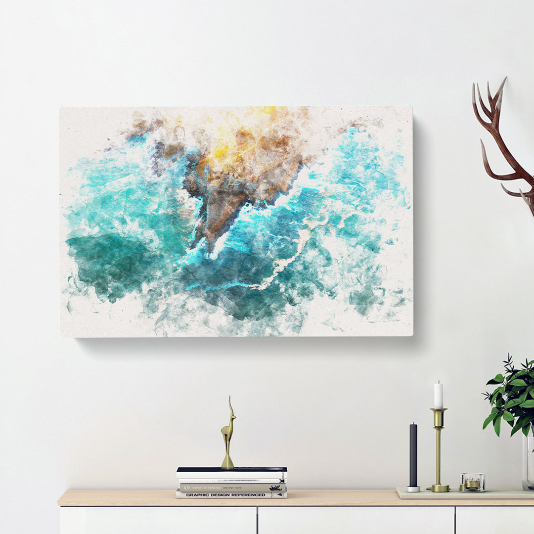 Coast Of Santander In Austria - Wrapped Canvas