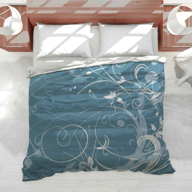 Curved Lines Cool Bedding, King Comforter