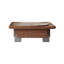 Table basse carrée en bois massif noyer-128967986-128967984
