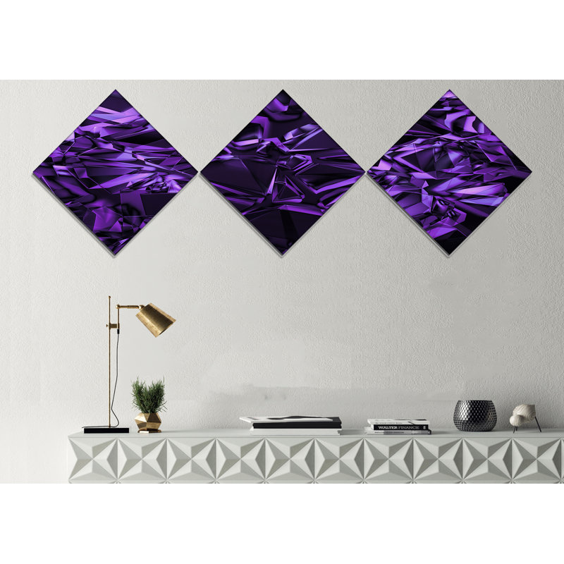 «Abstract Abstract Crystal Texture», reproduction d'art sur toile