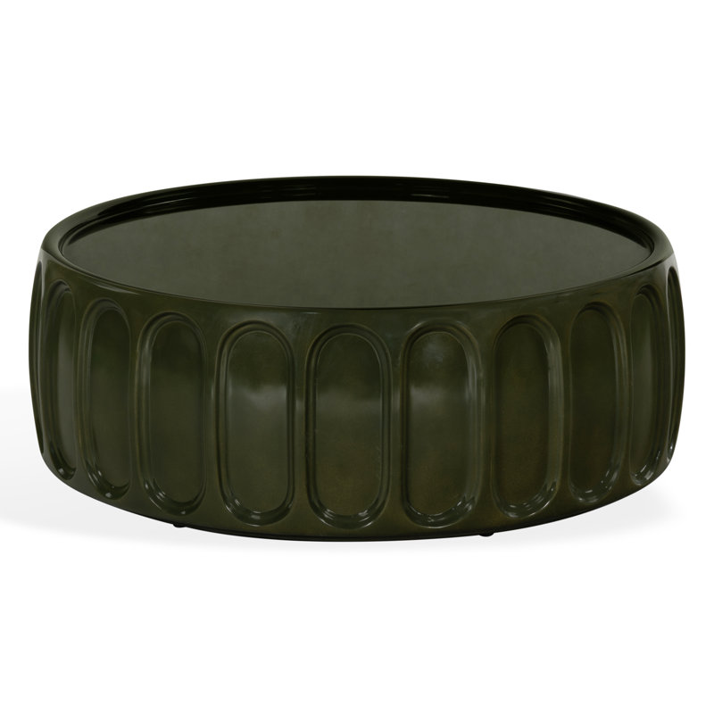 Table basse en béton Josianna Large, 39,4 x 39,4 x 14