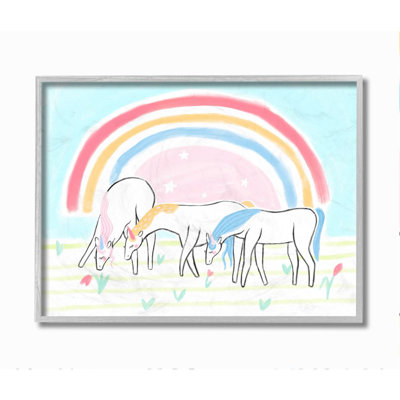 Illustration de Daphné à imprimé floral, "Unicorns