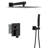 Wall Mounted 10 Inch Dual Square Shower Head System - Oil Rubbed Bronze Head, Rubber-121245110