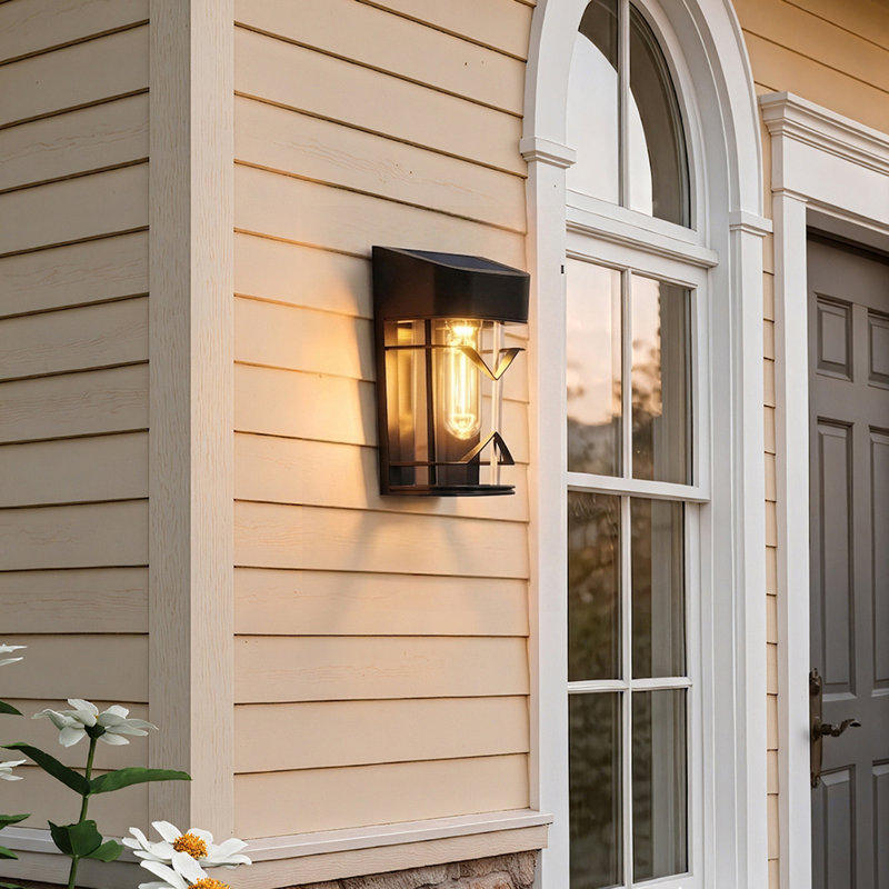 9cm LED Solar Powered 4 - Bulb Standard String Light