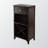 Binns Wine Cabinet With 1 Large Cubby Glass Rack in Espresso Finish, 37.46" H X 12.5" D X 19.25" L