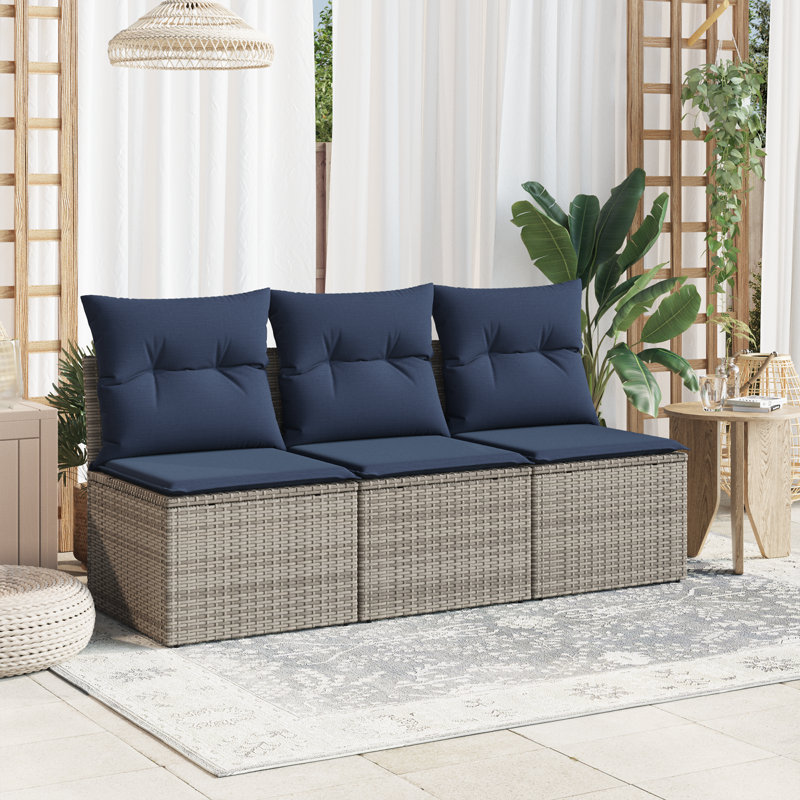 55cm Wide Patio Sofa with Cushions