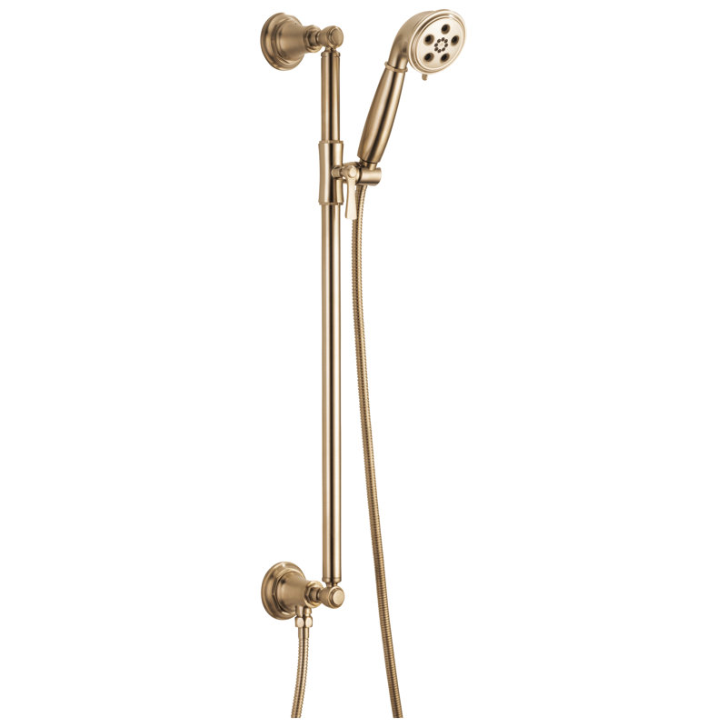 Rook® Slide Bar Handshower with H2OKinetic® Technology, Luxe Gold