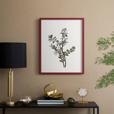 Impression florale vintage encadrée CLXVII - bois massif