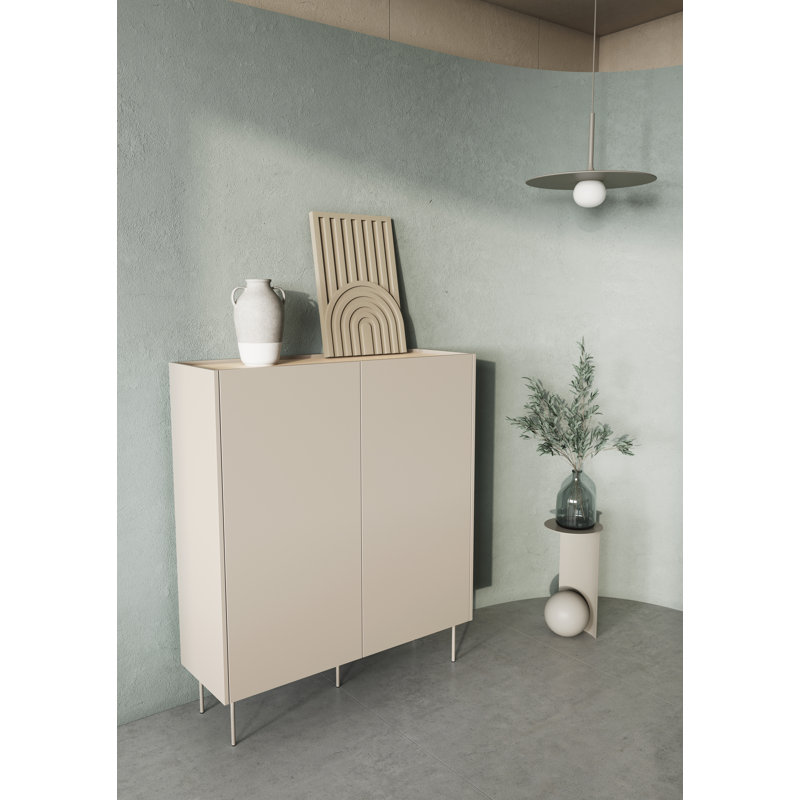 Venner 2 Door Laminate Wardrobe, Beige