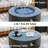  42-Inch Round Iron Propane Fire Pit Table with Tank Cover and Wind Guard,Dark Gray-1773554051