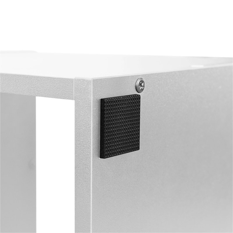 Bibliothèque géométrique en acier H 56 "x l 31,5" Chaneyra, Or / blanc