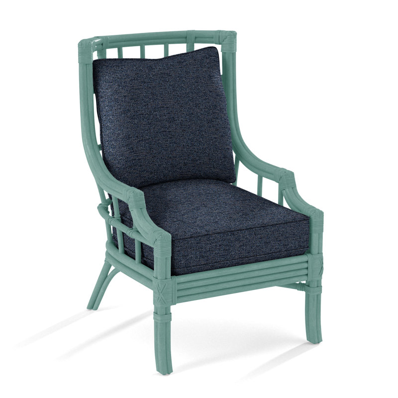 Seville Armchair, Basic Navy; 0317-61, Frost White
