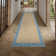 Floral Bordered Machine Washable Rug with Non-Slip Backing Non-Shedding Foldable Soft Low Pile Indoor Carpet