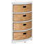 4 tiroirs de rangement en bois massif-99815669