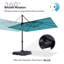 304cm X 396cm Rectangular Cantilever Parasol-100771297