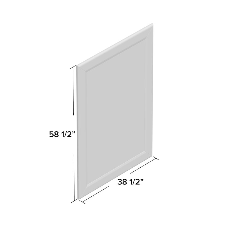 Grena Engineered Wood Flat Wall Mirror, 36.5" H x 30.5" W, Silver